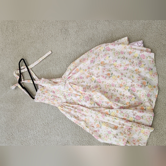 House of cb Adabella pink halter midi dress xs regular cups - Picture 3 of 6